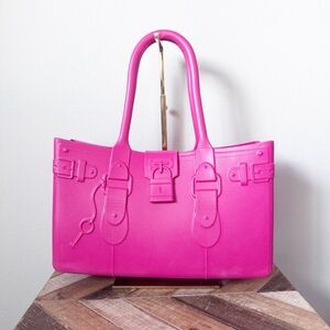 Great Bag Co Tote Robert Verdi Turmaline Pink Rubber Bag